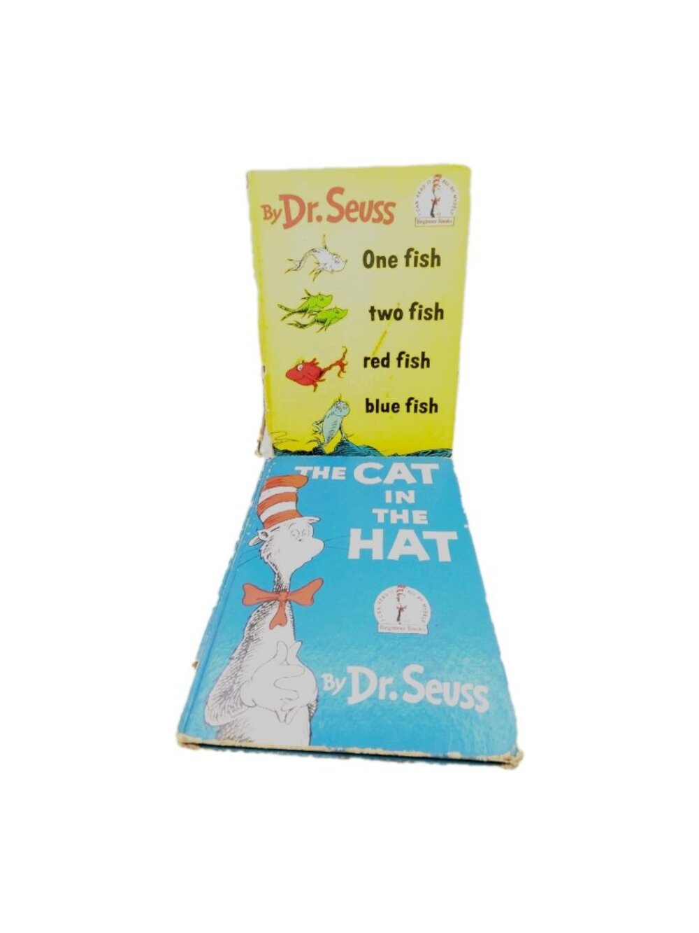 Set 2 Dr. Seuss HC One Fish Two Fish Book Club & Ed. The cat in the hat Edu Ed.